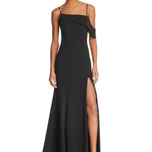 New Aqua Asymmetric One Shoulder Cocktail Formal Gown Size 6